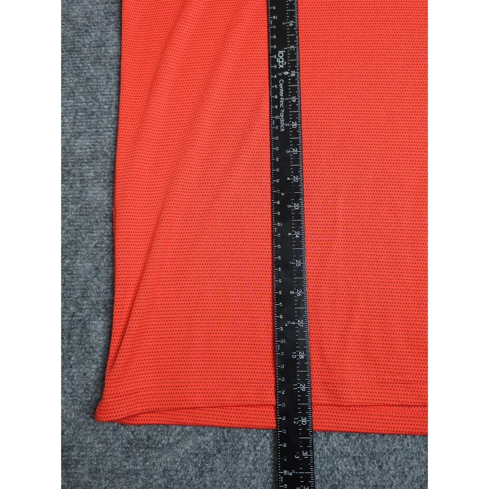 Adidas Core Colorblock Polo Shirt Mens XL Bright Red Golf Short Sleeve Sports